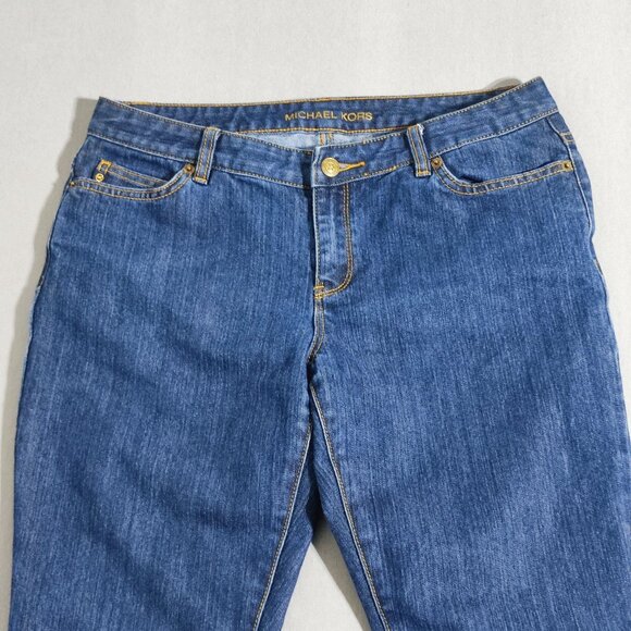 Michael Kors Jeans women's size 8 ink blue colour straight leg classic - Picture 2 of 15